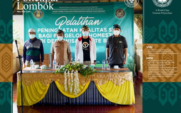 Poltekpar Lombok Gelar Pelatihan Tingkatkan Kualitas SDM Pengelola Homestay