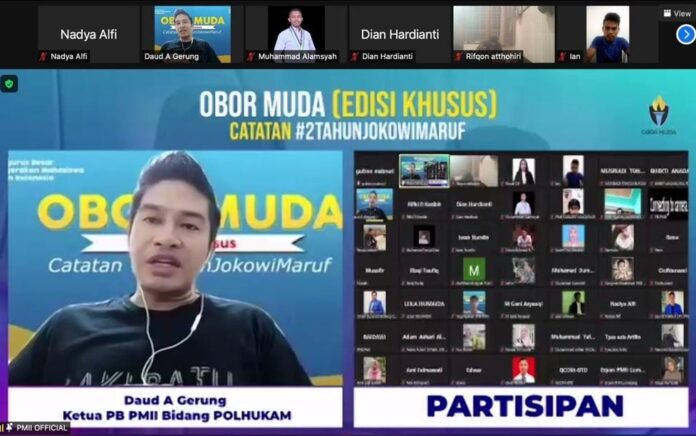 Dialog Publik Obor Muda PB PMII: Soroti Isu Demokrasi, Hukum, dan HAM Era Jokowi-Ma'ruf