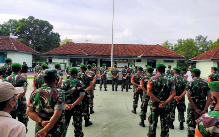 Prajurit Kodim 1620/Lombok Tengah Latihan Kepiawaian Menembak
