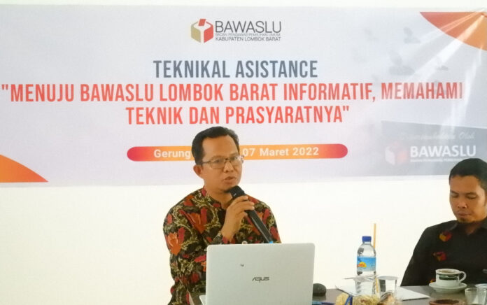 Sambut Pemilu, Bawaslu Lombok Barat Komitmen Perbaiki Layanan Informasi