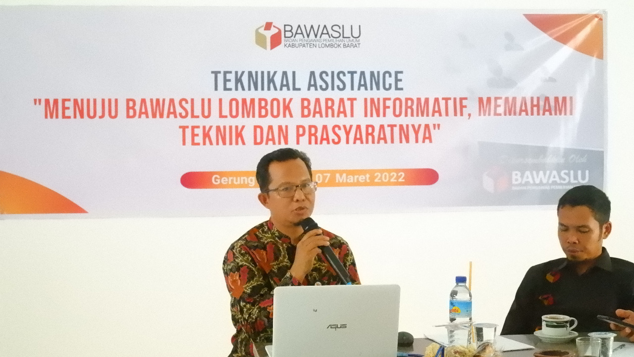 Sambut Pemilu, Bawaslu Lombok Barat Komitmen Perbaiki Layanan Informasi