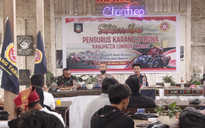 Gelar Silaturrahmi, Karang Taruna Lombok Tengah Ajak Semua Pemuda Sukseskan MotoGP Mandalika