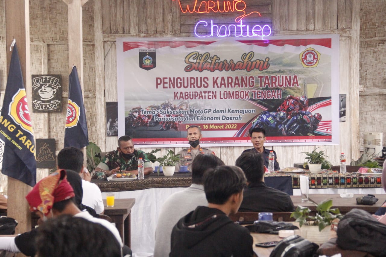 Gelar Silaturrahmi, Karang Taruna Lombok Tengah Ajak Semua Pemuda Sukseskan MotoGP Mandalika