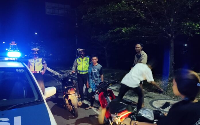 Polres Lombok Barat Tertibkan Motor Yang Menggunakan Knalpot Brong