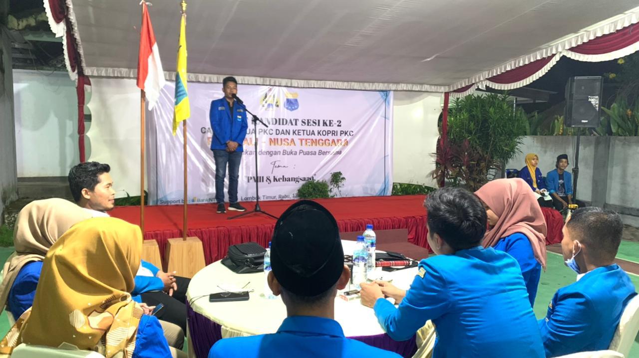 Debat Kandidat Sesi Ke-II, Ketua PKC PMII Bali Nusra Sampaikan: Semua Kader Berhak Jadi Pemimpin