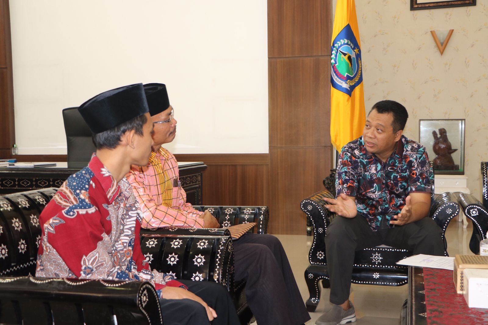 Bang Zul Terima Kunjungan Lalu Muhammad Khairurrazaq, Hafiz Perwakilan Indonesia di MTQ Amerika