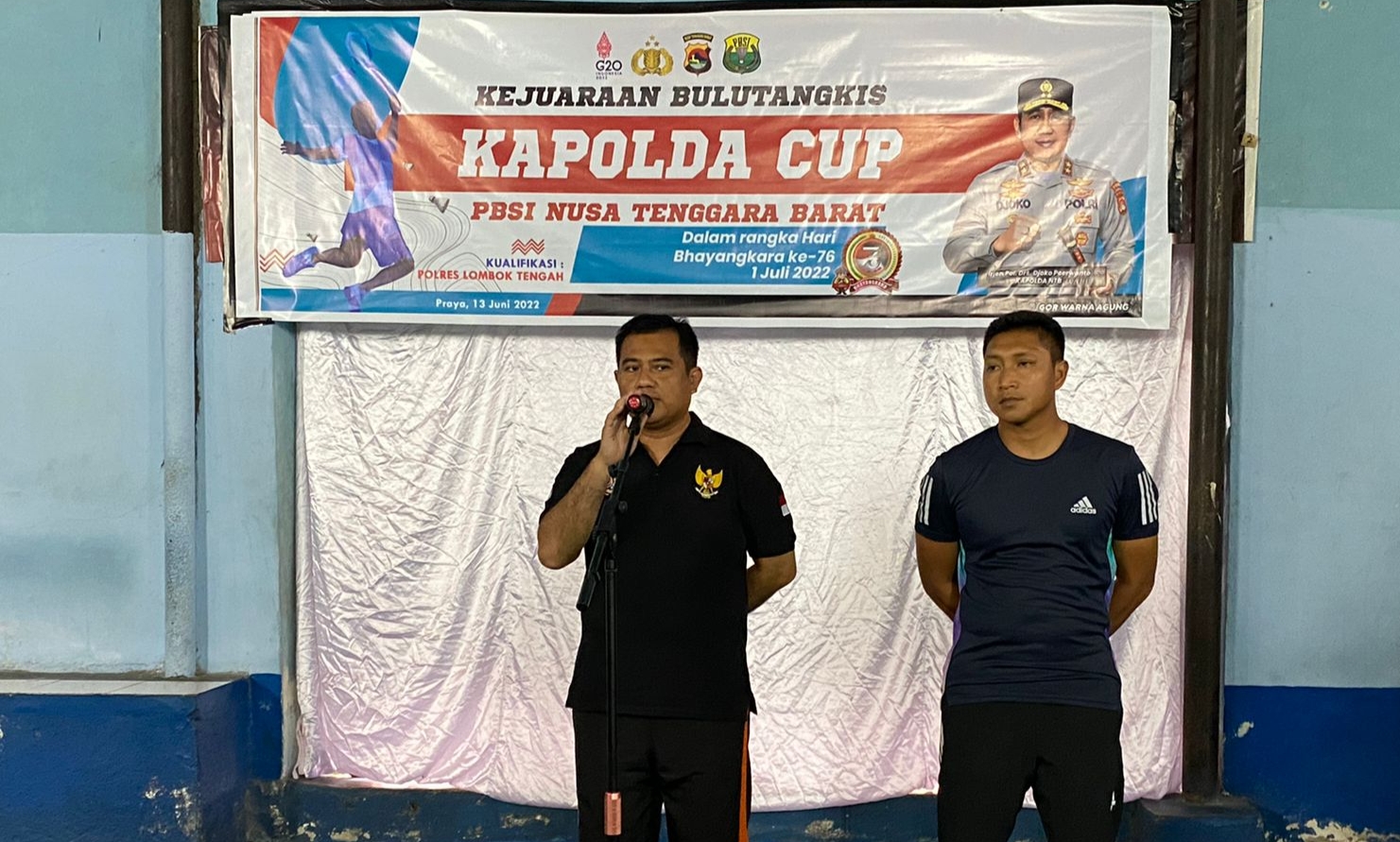 Kapolres Lombok Tengah Resmi Buka Kejuaraan Bulutangkis Kapolda Cup