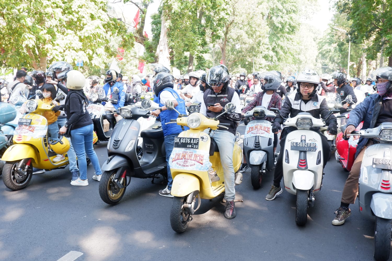 Komunitas Modern Vespa Indonesia Gelar Jambore Nasional di Lombok