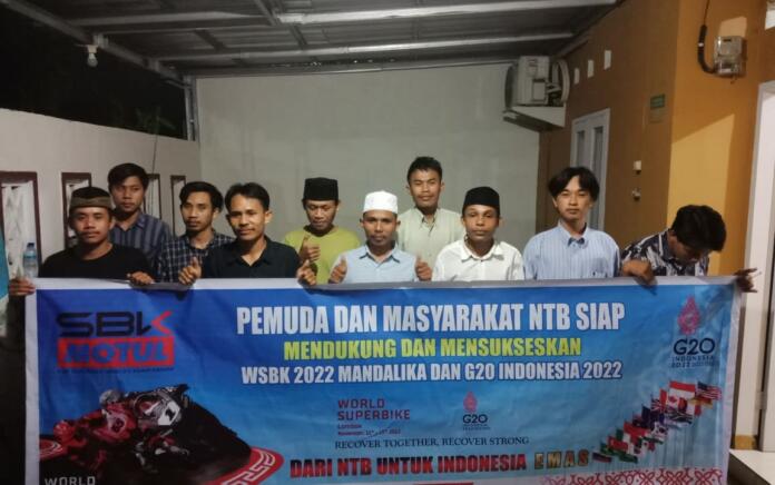 Pemuda NTB Dukung Gelaran WSBK Mandalika dan G20 Bali