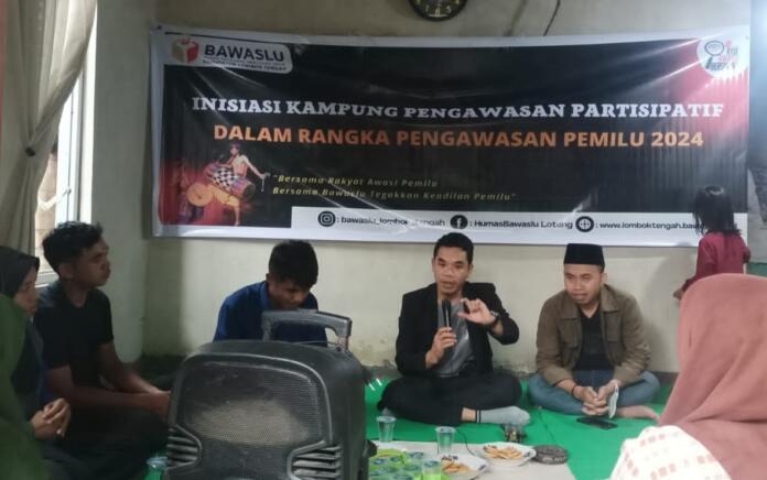 Inisiasi Kampung Pengawasan, Bawaslu Lombok Tengah Ajak Masyarakat Awasi Pemilu 2024