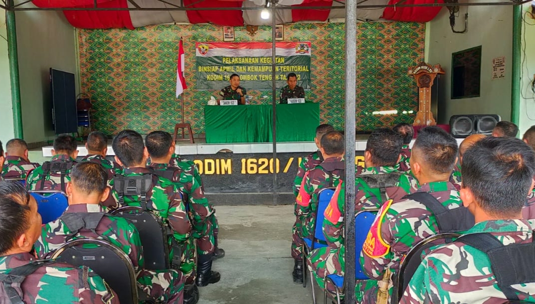Dandim Lombok Tengah: Binsiap Apwil dan Puanter, Sarana Meningkatkan Kesiapan Prajurit
