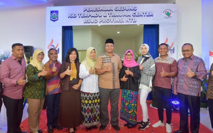 Gubernur Zul Resmikan Gedung IGD Terpadu & Trauma Center RSUD Provinsi NTB