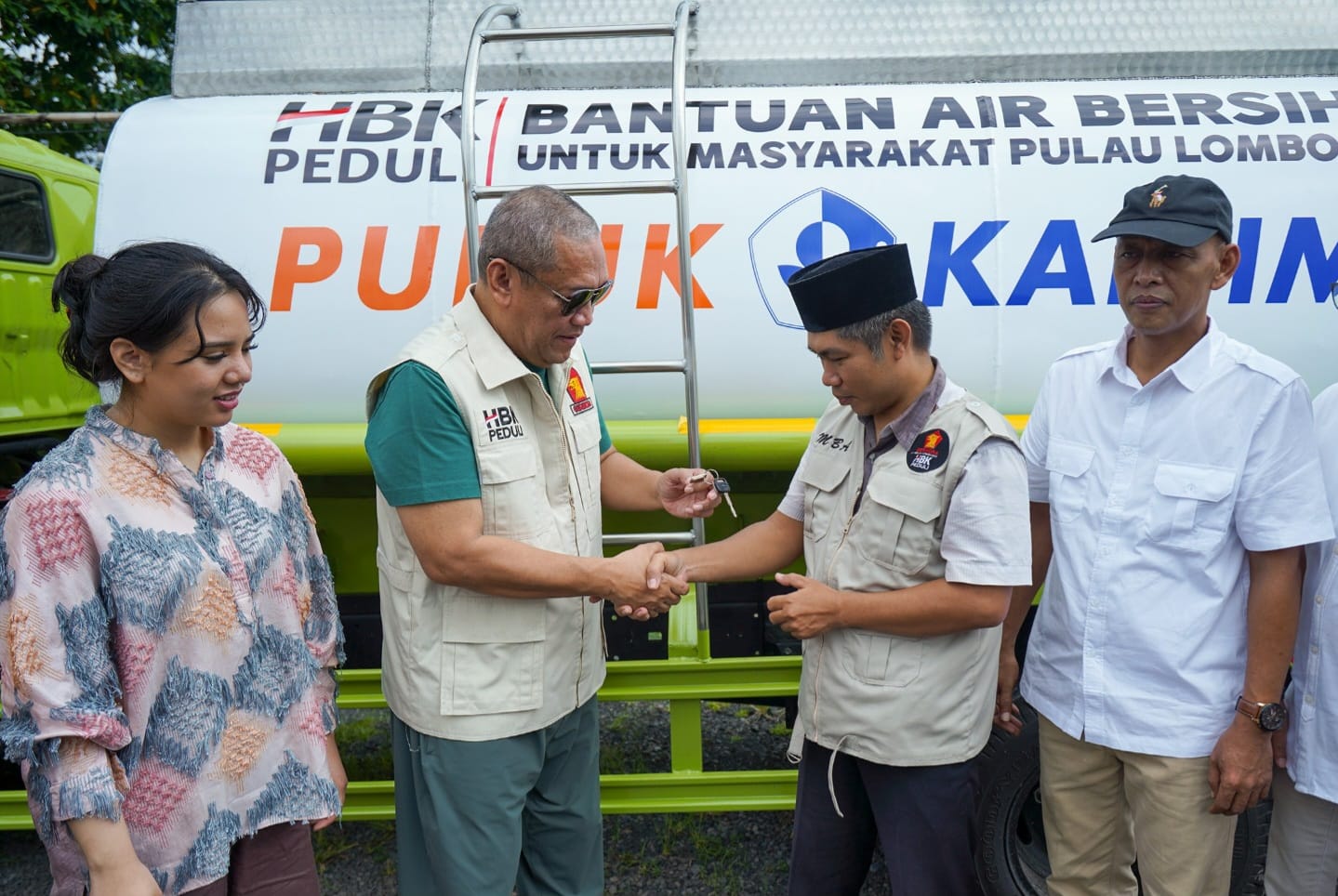 HBK Peduli Serah Terima Tangki Air Bersih Gratis di Lombok Timur dan Lombok Tengah