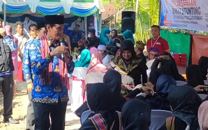 Wakil Bupati Lombok Tengah Tinjau Penanganan Stunting di Posyandu Desa Bujak