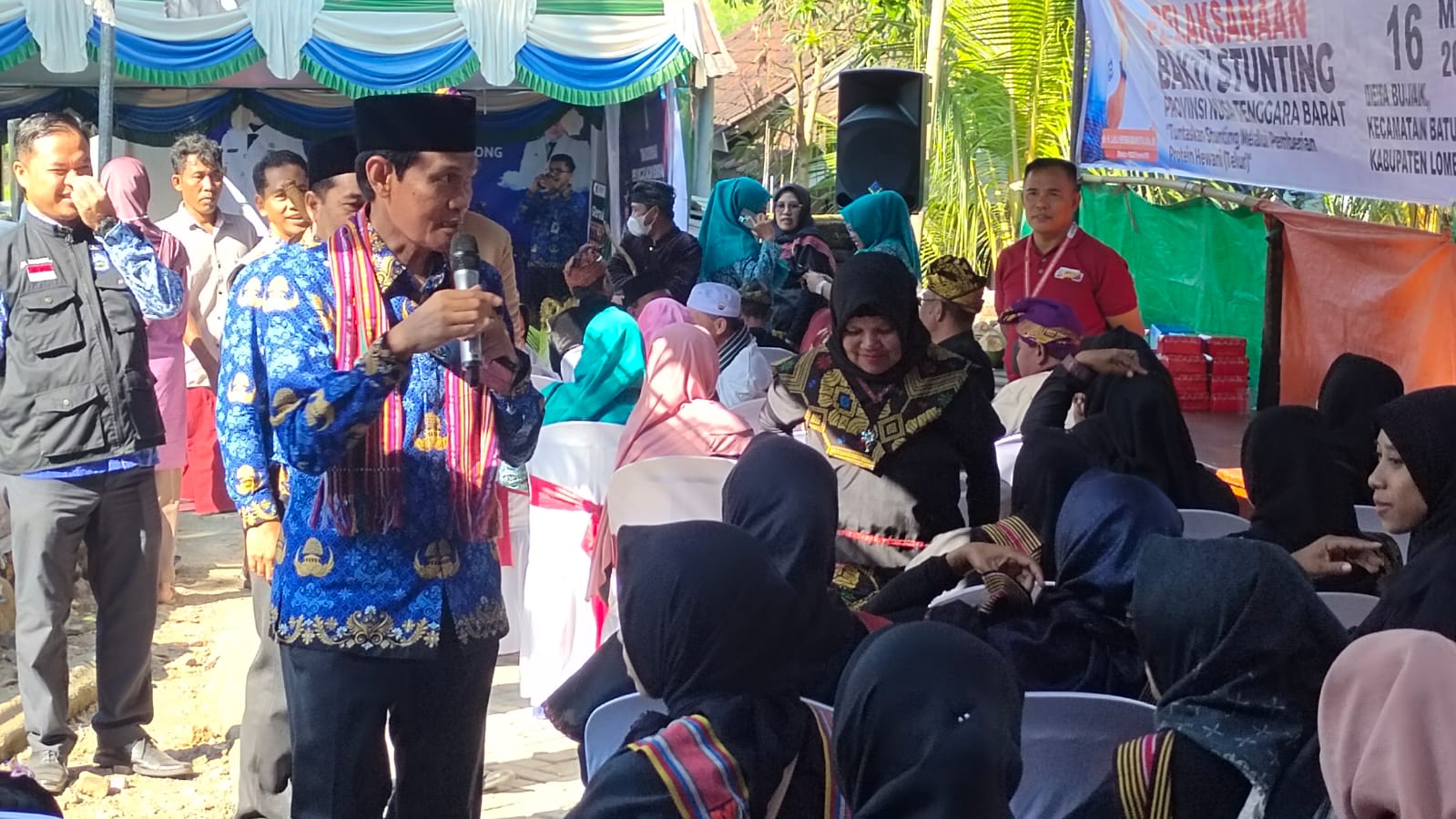 Wakil Bupati Lombok Tengah Tinjau Penanganan Stunting di Posyandu Desa Bujak