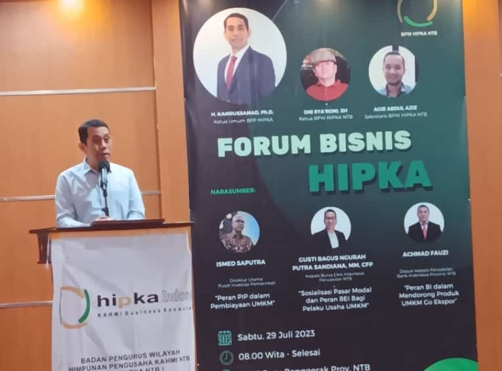 Kamrussamad Hadiri Forum Bisnis BPW HIPKA NTB