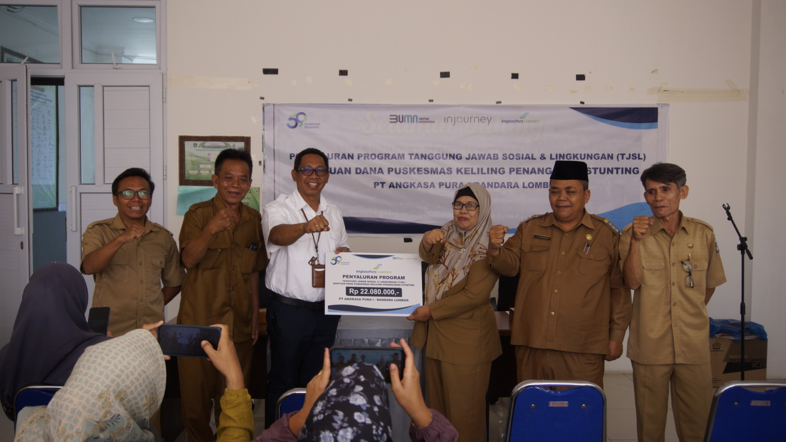 Bandara Lombok Salurkan Bantuan TJSL Atasi Stunting