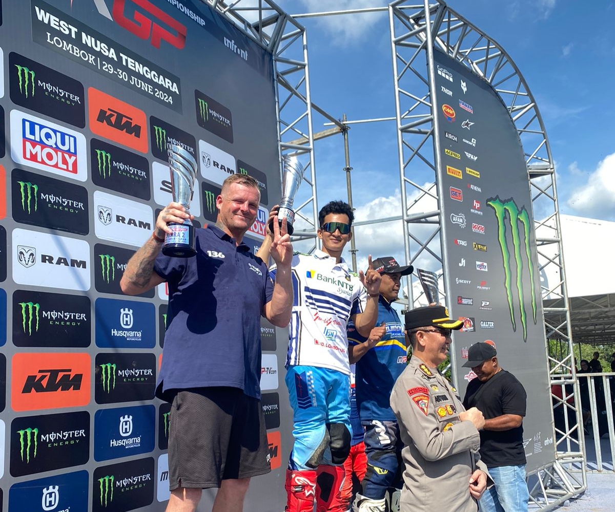 Akbar Gaung Juara 1 MX Open Nasional MXGP 2024