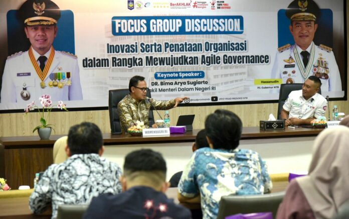 Wujudkan Agile Government, RSUD Provinsi NTB Gelar FGD Bersama Wamendagri