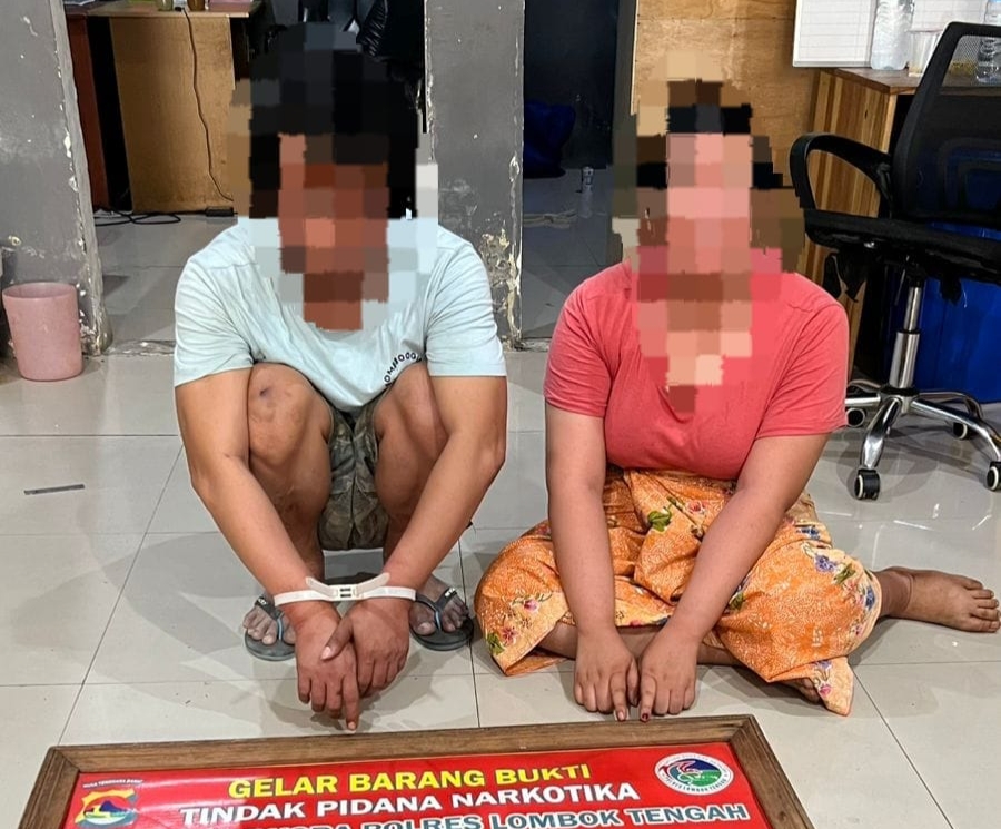 Jualan Sabu, Sepasang Suami Istri di Lombok Tengah Diamankan Polisi