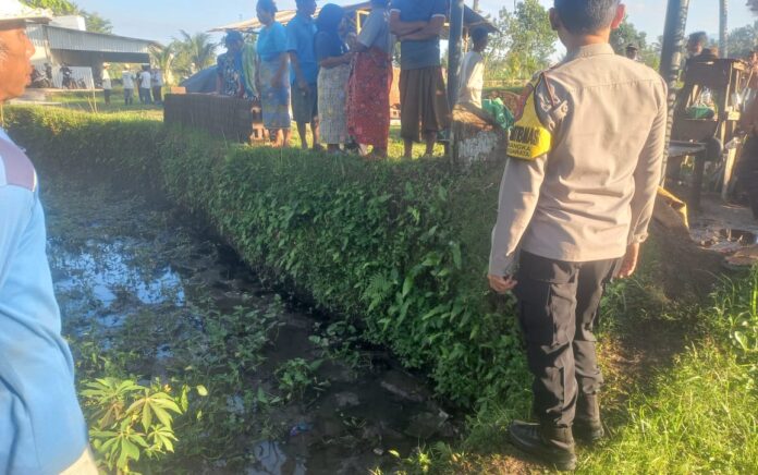 ‎Polres Lombok Tengah Olah TKP Penemuan Mayat di Pringgarata