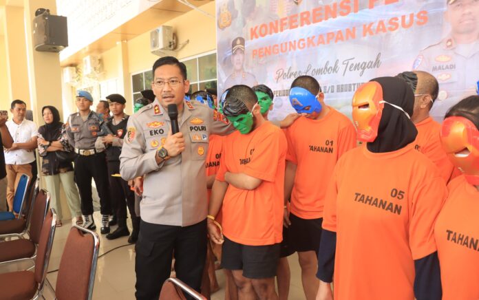 ‎Polres Lombok Tengah Ungkap 44 Kasus Kriminal Selama Dua Bulan‎