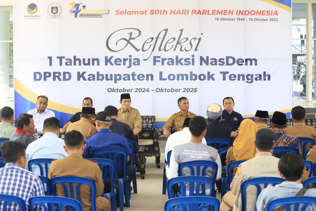 Refleksi 1 Tahun Kerja, Fraksi NasDem Tegaskan Komitmen Kerja Lebih Keras Refleksi 1 Tahun Kerja, Fraksi NasDem Tegaskan Komitmen Kerja Lebih Keras
